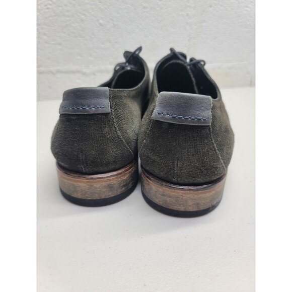 John Varvatos Suede Leather Ago Mezzagoma Oxford Men\'s 10.5 Gray Shoes 7253 main image 4